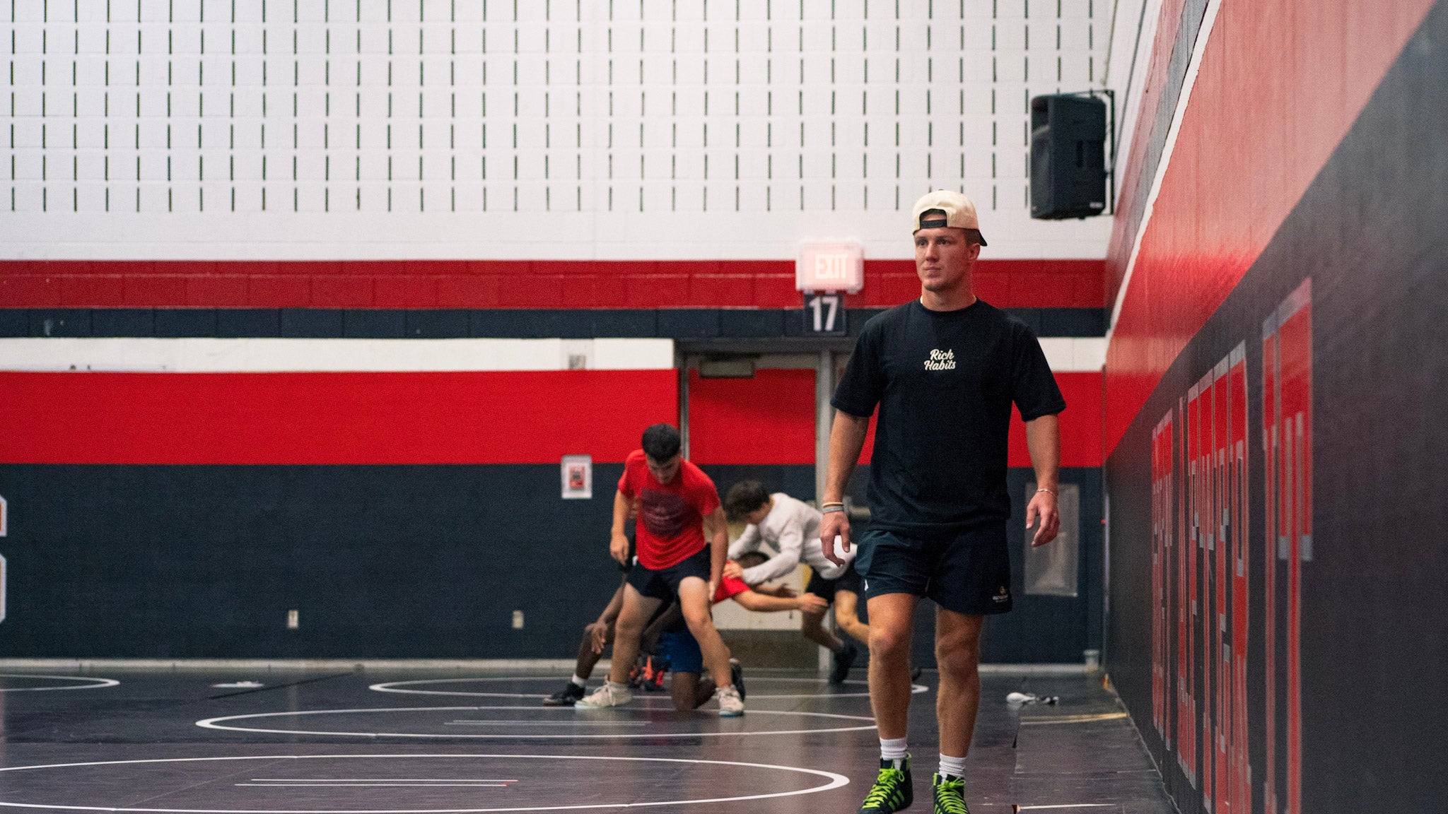 Wide view of Texas Slam Camp gym