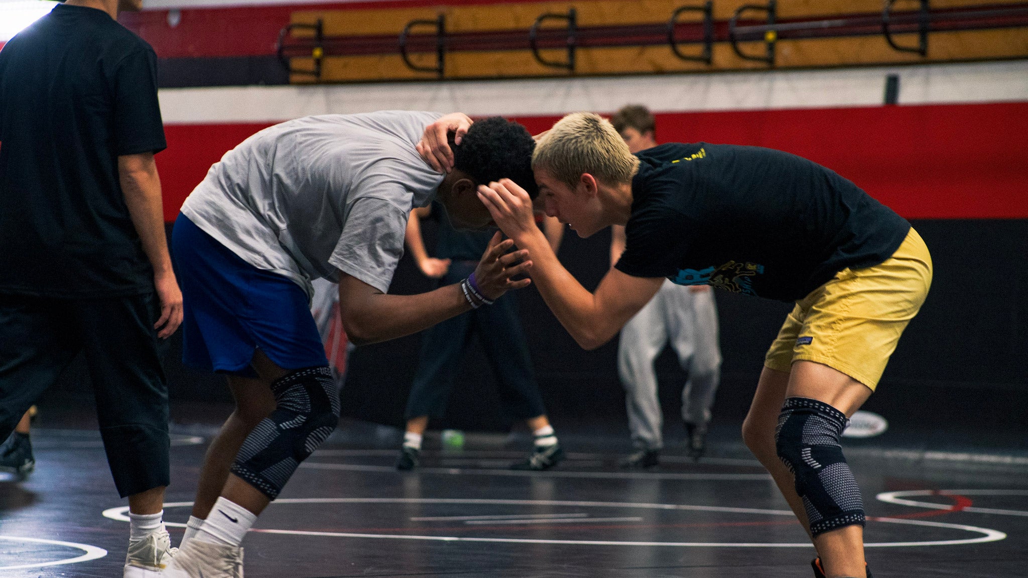 Campers hand-fighting at Texas camp